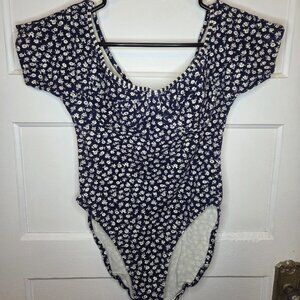Victoria Secret Floral Print Bodysuit - Size Medium